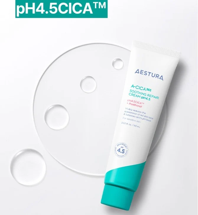 AESTURA A-Cica 365 Soothing Repair Cream ph4.5 60mL - Image 8