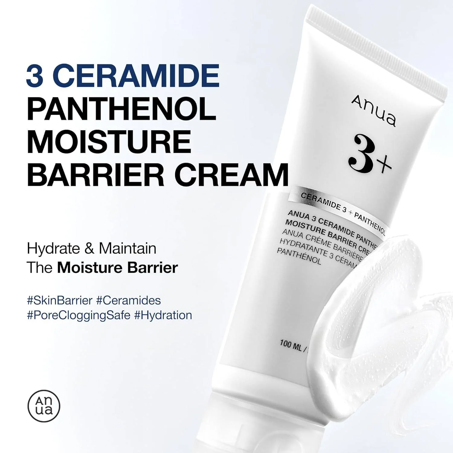 ANUA 3 Ceramide Panthenol Moisture Barrier Cream 100mL - Image 2