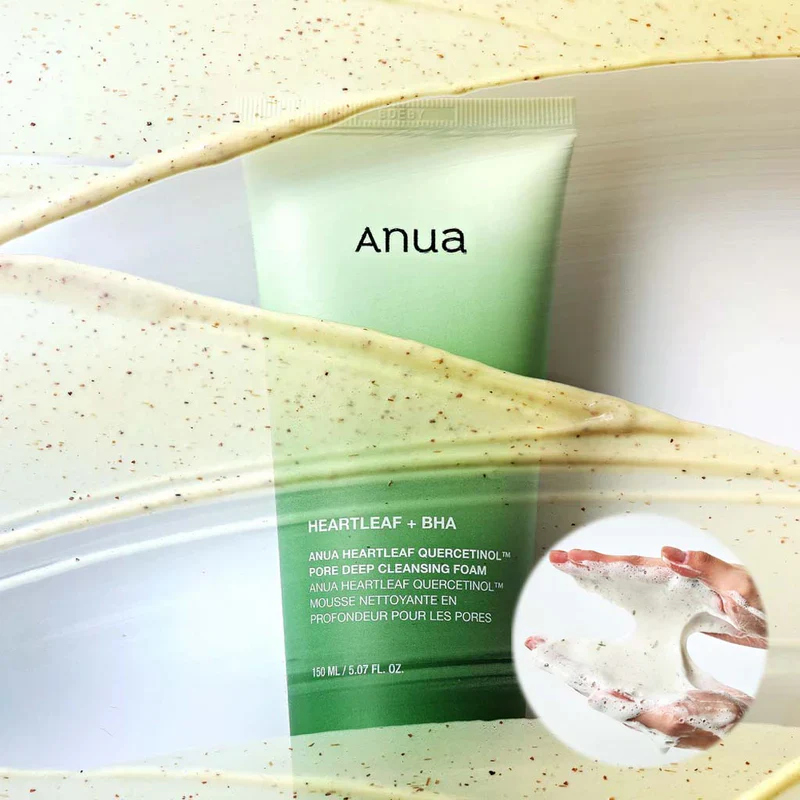 ANUA Heartleaf Quercetinol Pore Deep Cleansing Foam 150mL - Image 3