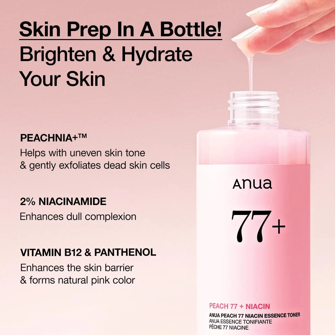 ANUA Peach 77 Niacin Essence Toner 250mL - Image 3