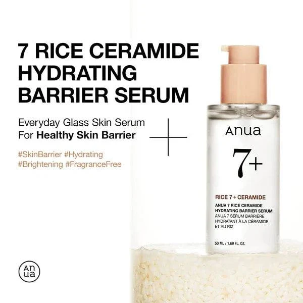 ANUA Rice 7 Ceramide Hydrating Barrier Serum 50mL - Image 2