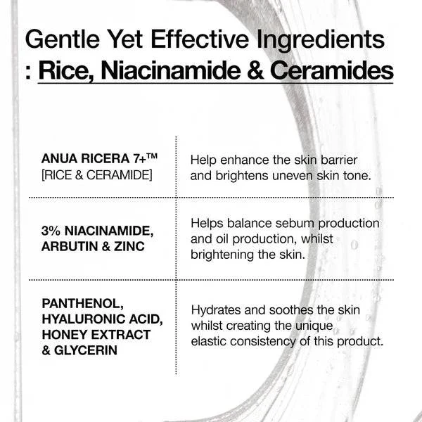 ANUA Rice 7 Ceramide Hydrating Barrier Serum 50mL - Image 7
