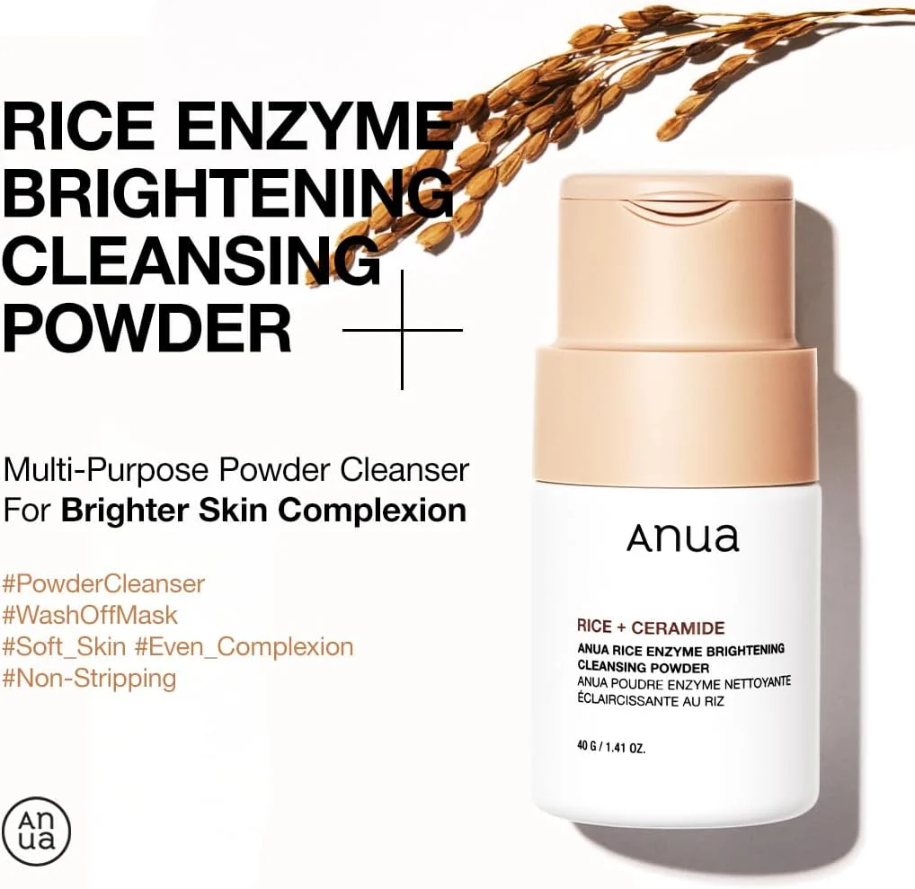 ANUA Rice Enzyme Brightening Cleansing Powder 40g - Image 4