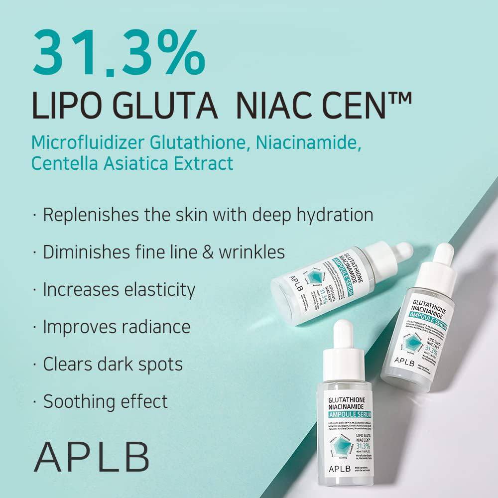 APLB Glutathione Niacinamide Ampoule Serum 40mL - Image 3