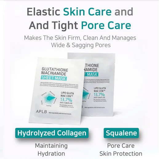 APLB Glutathione Niacinamide Sheet Mask 25mL - Image 20
