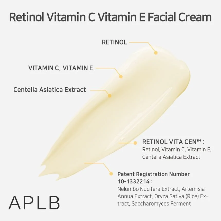 APLB Retinol Vitamin C Vitamin E Facial Cream 55ML - Image 3