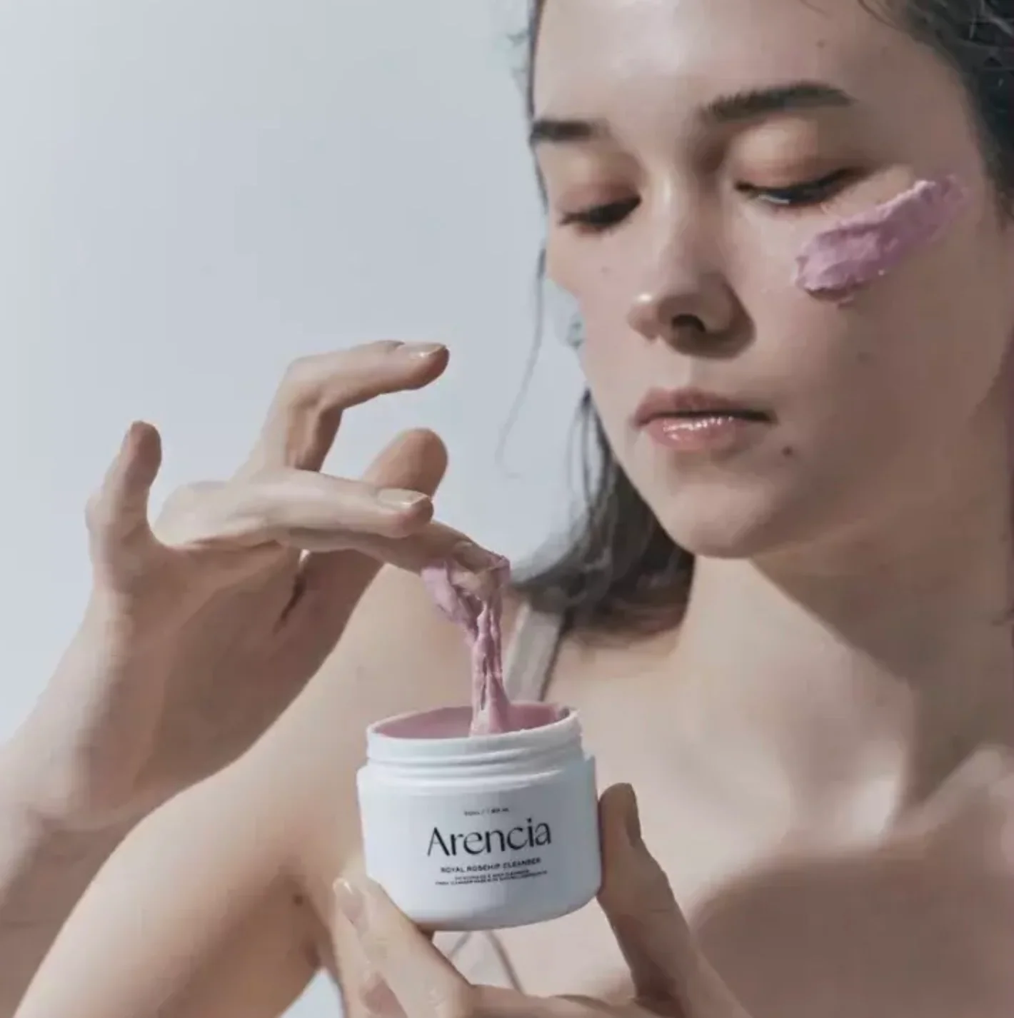 ARENCIA Fresh Rosehip Rice Mochi Cleanser 120g - Image 3