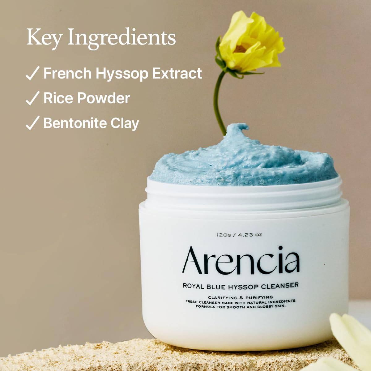 ARENCIA Royal Blue Hyssop Cleanser 120g - Image 7