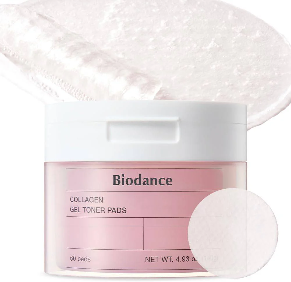 BIODANCE Collagen Gel Toner Pads (Pink_60 Pads)
