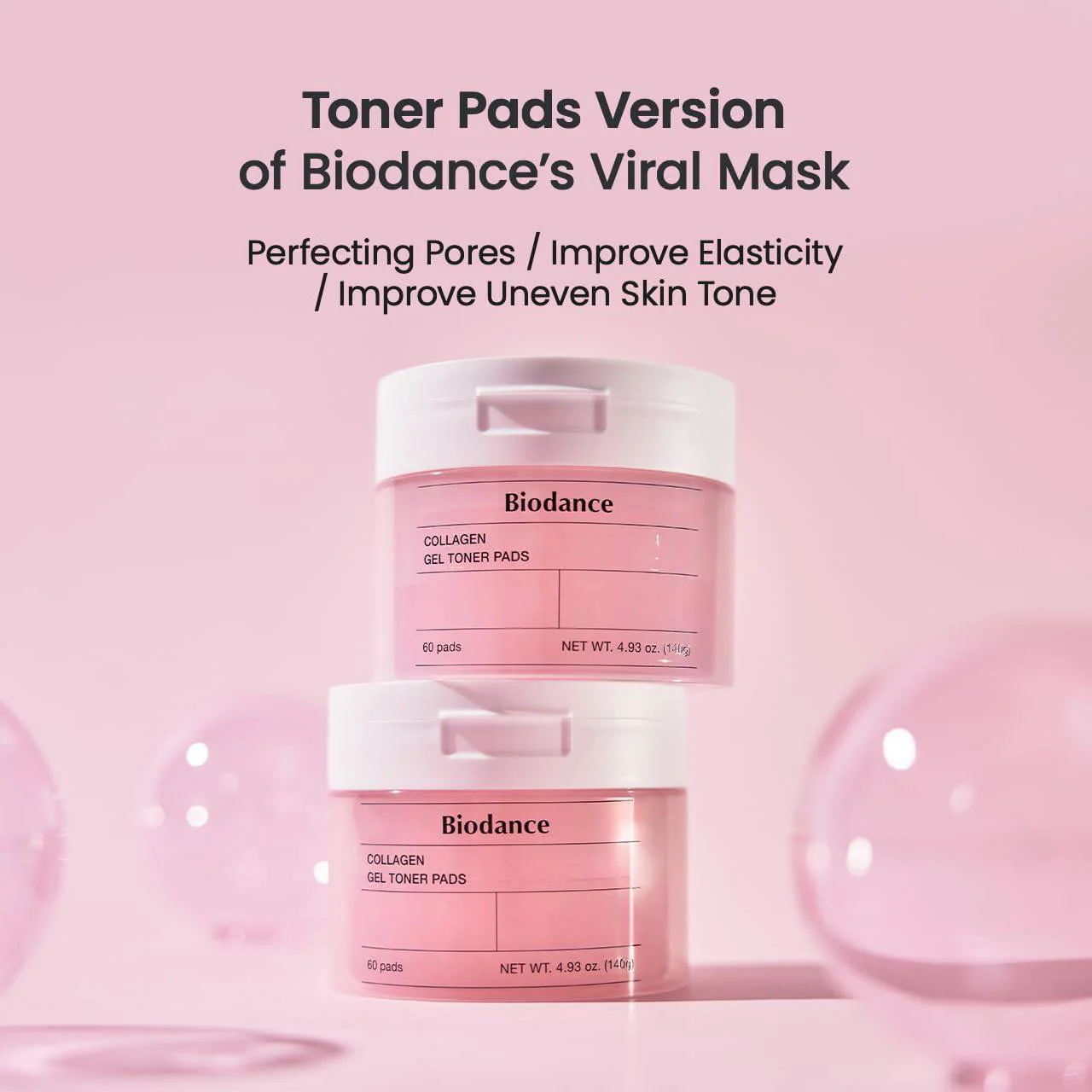 BIODANCE Collagen Gel Toner Pads (Pink_60 Pads) - Image 4