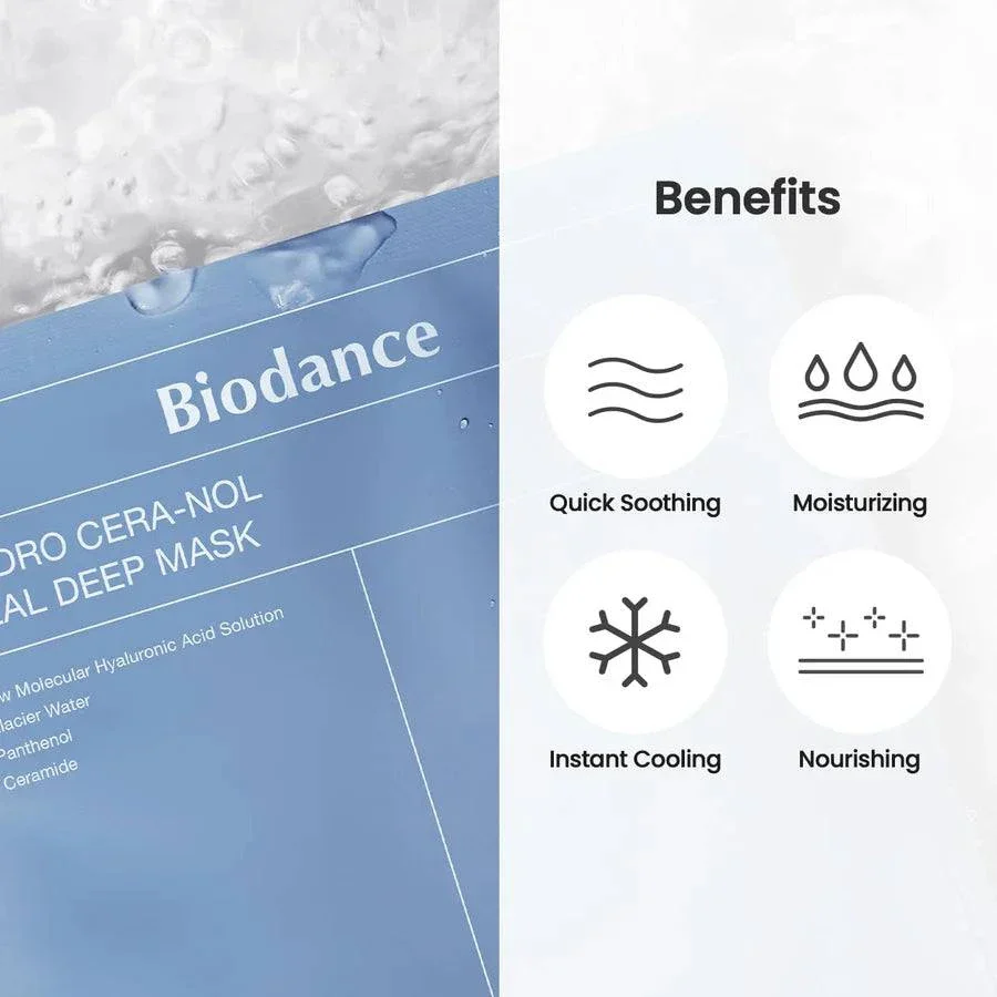 BIODANCE Hydro Cero-Nol Real Deep Mask (Blue) 1ea - Image 5