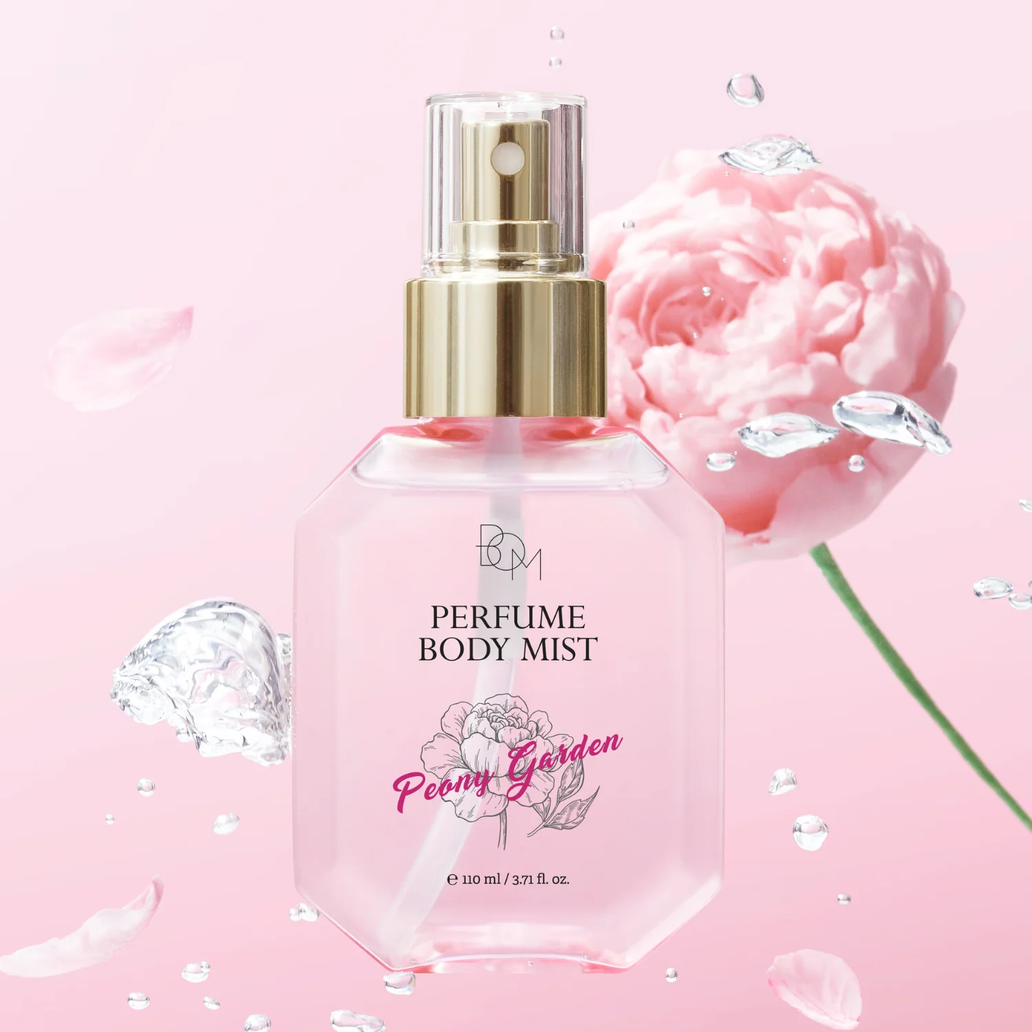 BOM Peony Garden Perfume Body Mist 110ml - Image 3