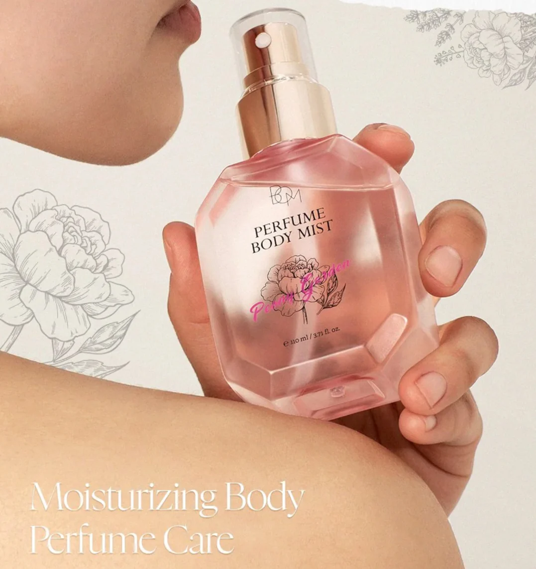 BOM Peony Garden Perfume Body Mist 110ml - Image 4