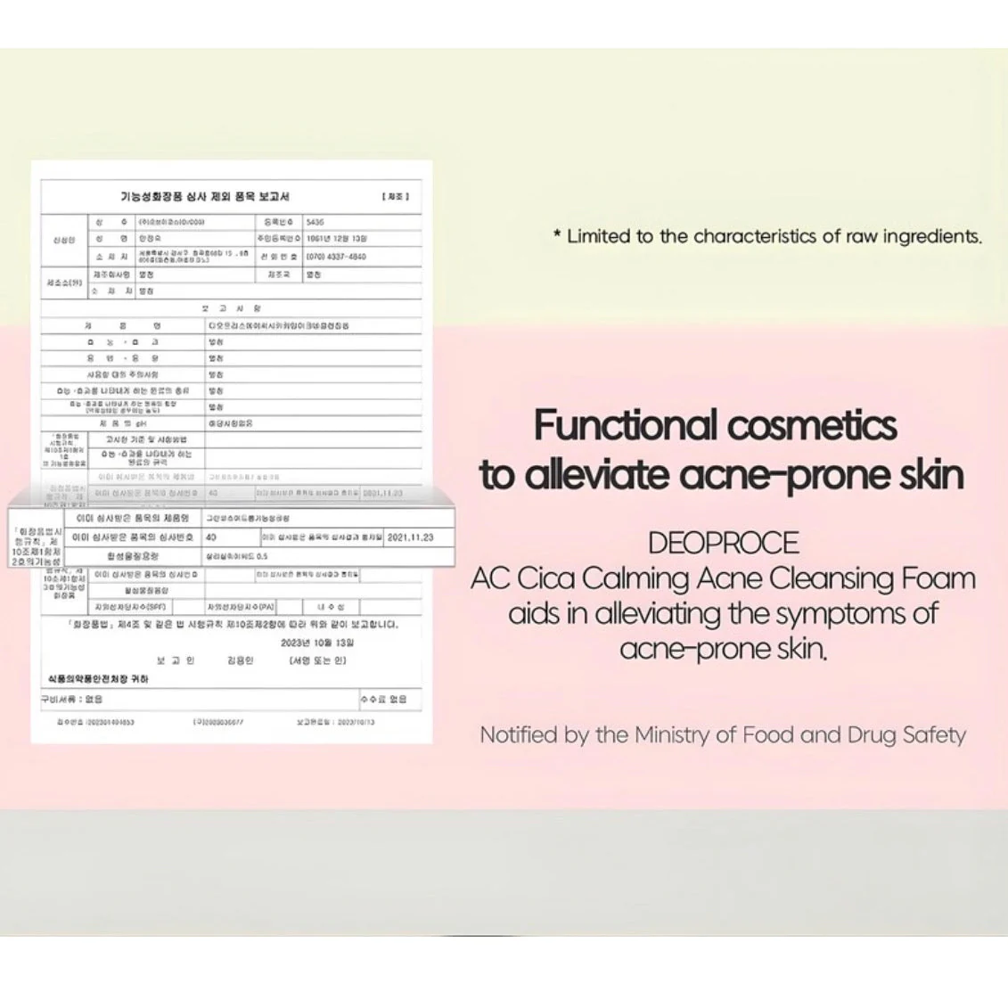DEOPROCE AC CICA CALMING ACNE CLEANSING FOAM 150ml - Image 5