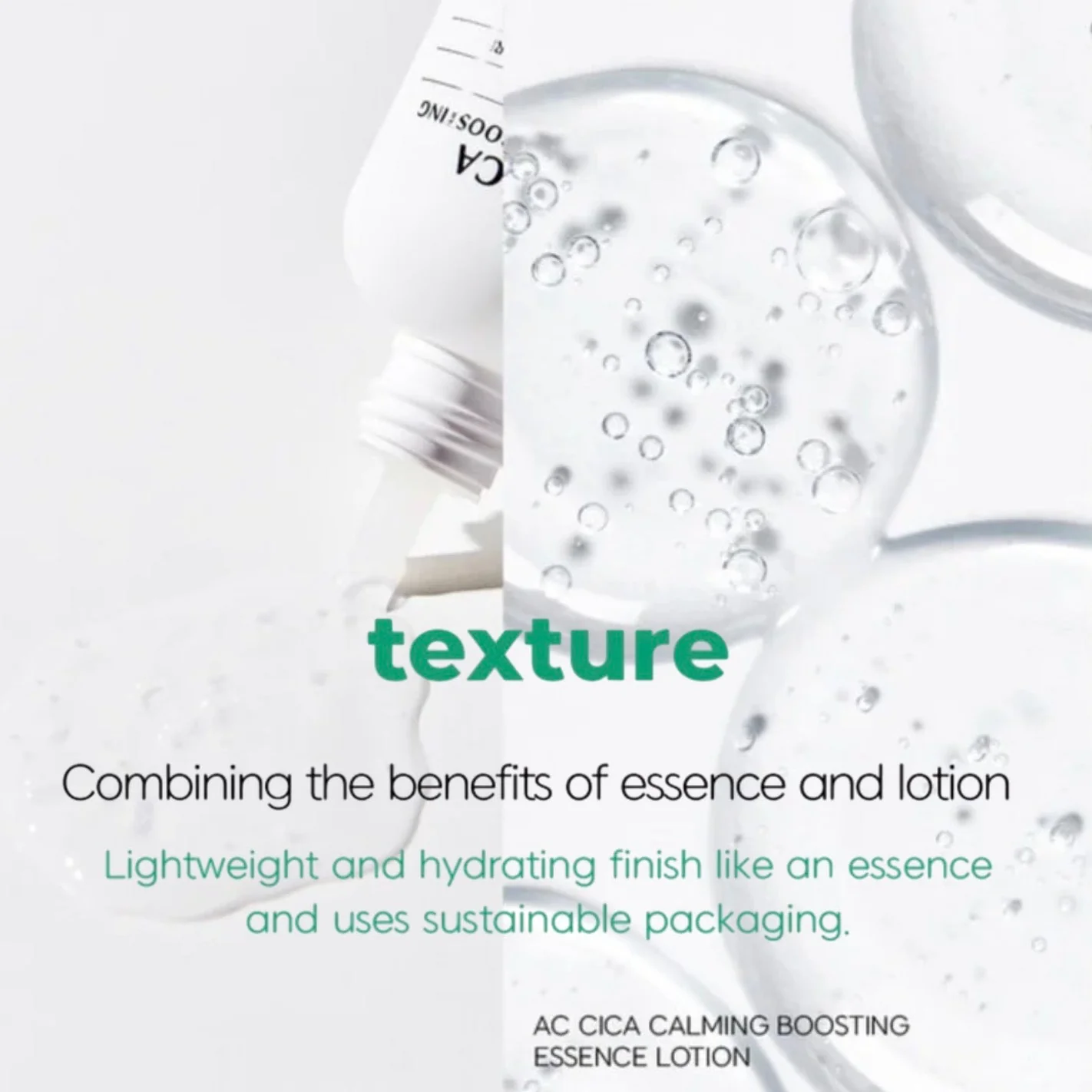 DEOPROCE AC CICA CALMING BOOSTING ESSENCE LOTION 150ml - Image 13