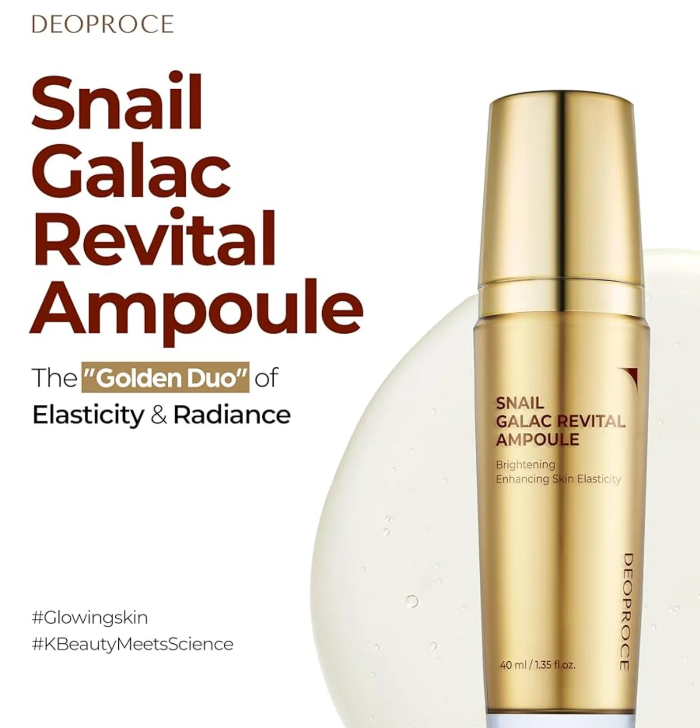 DEOPROCE Snail Galac Revital Ampoule 40ml - Image 4