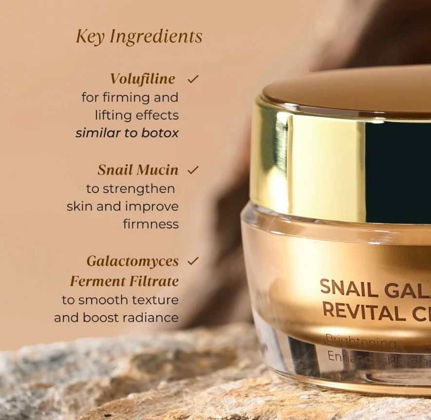 DEOPROCE Snail Galac Revital Cream 50g - Image 4