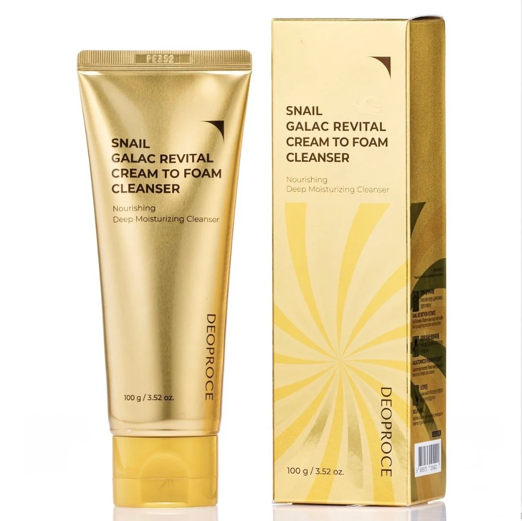 DEOPROCE Snail Galac Revital Cream to Foam Cleanser 100g