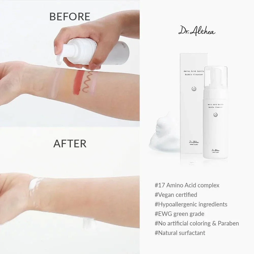 DR ALTHEA Amino Acid Gentle Bubble Cleanser 140ml - Image 7