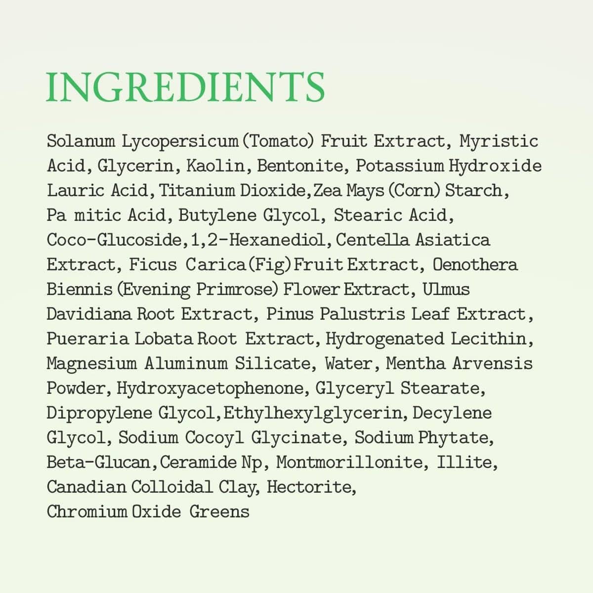 FULLY Green Tomato Clay Mask Cleanser 120mL - Image 15