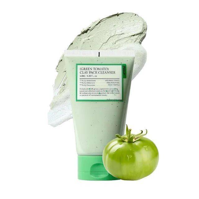 FULLY Green Tomato Clay Mask Cleanser 120mL - Image 3