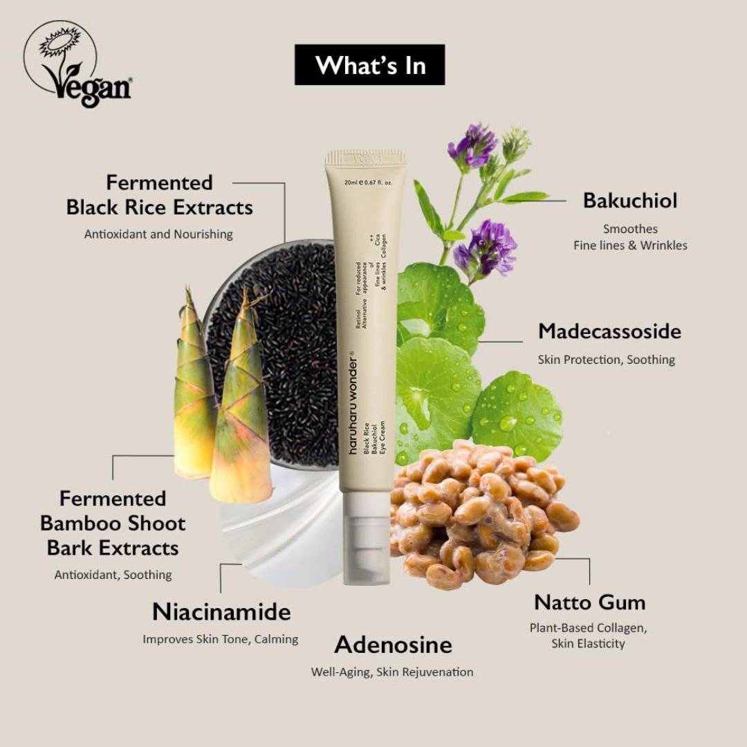 HARUHARU WONDER Black Rice Bakuchiol Eye Cream - Image 4