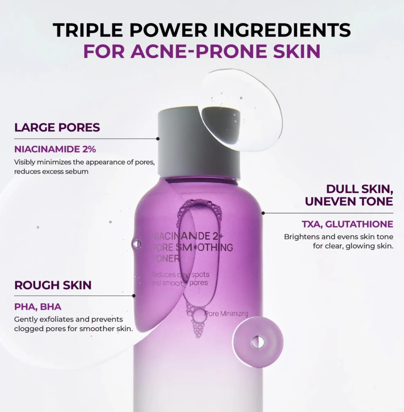 JUMISO Niacinamide 2+ Pore Smoothing Toner 205ml - Image 3