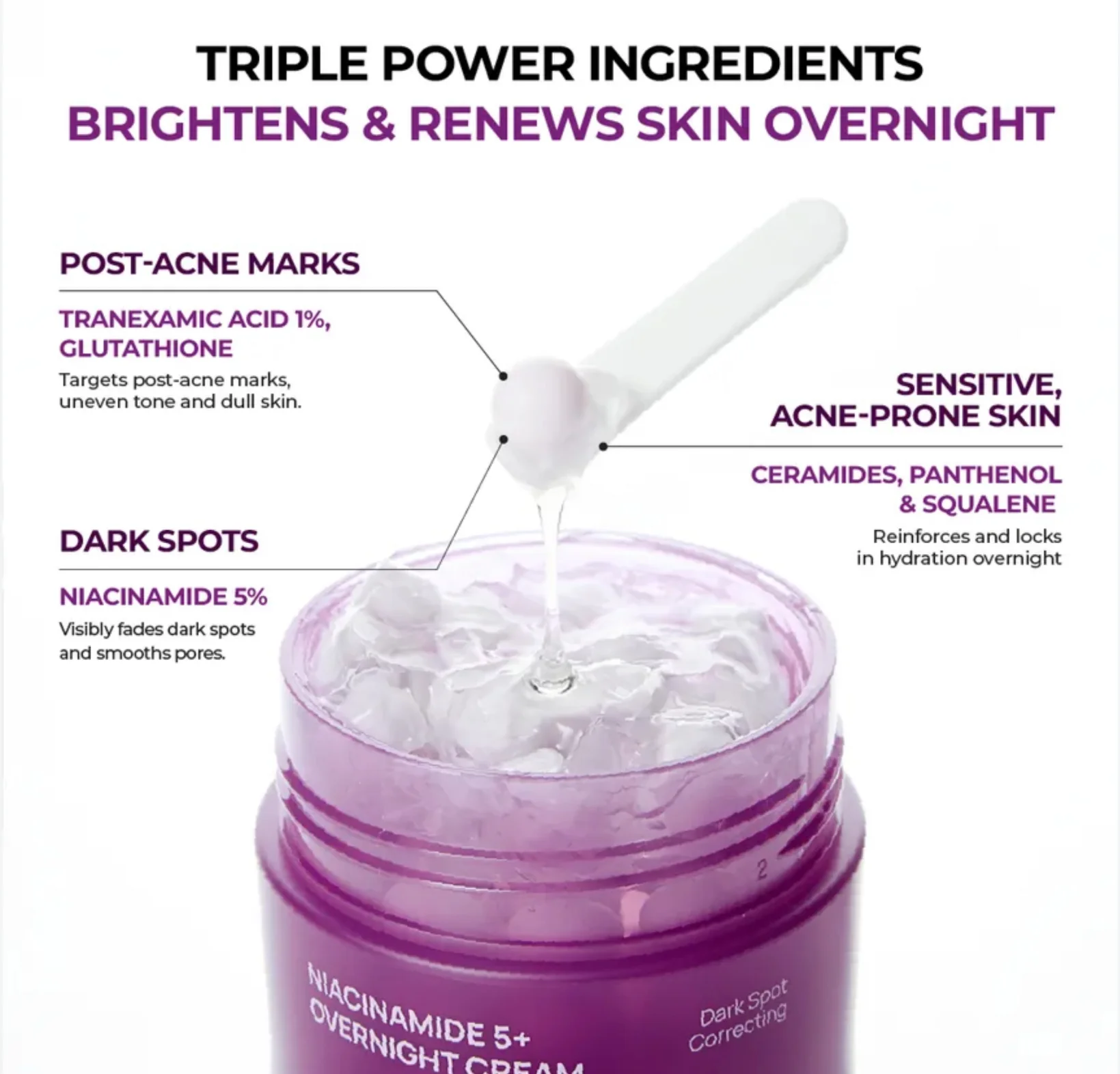JUMISO Niacinamide 5 + Overnight Cream 50ml - Image 5