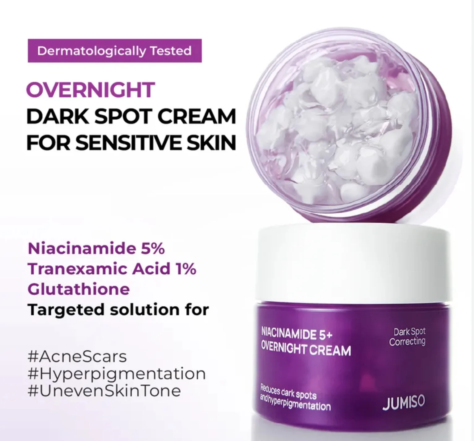JUMISO Niacinamide 5 + Overnight Cream 50ml - Image 6