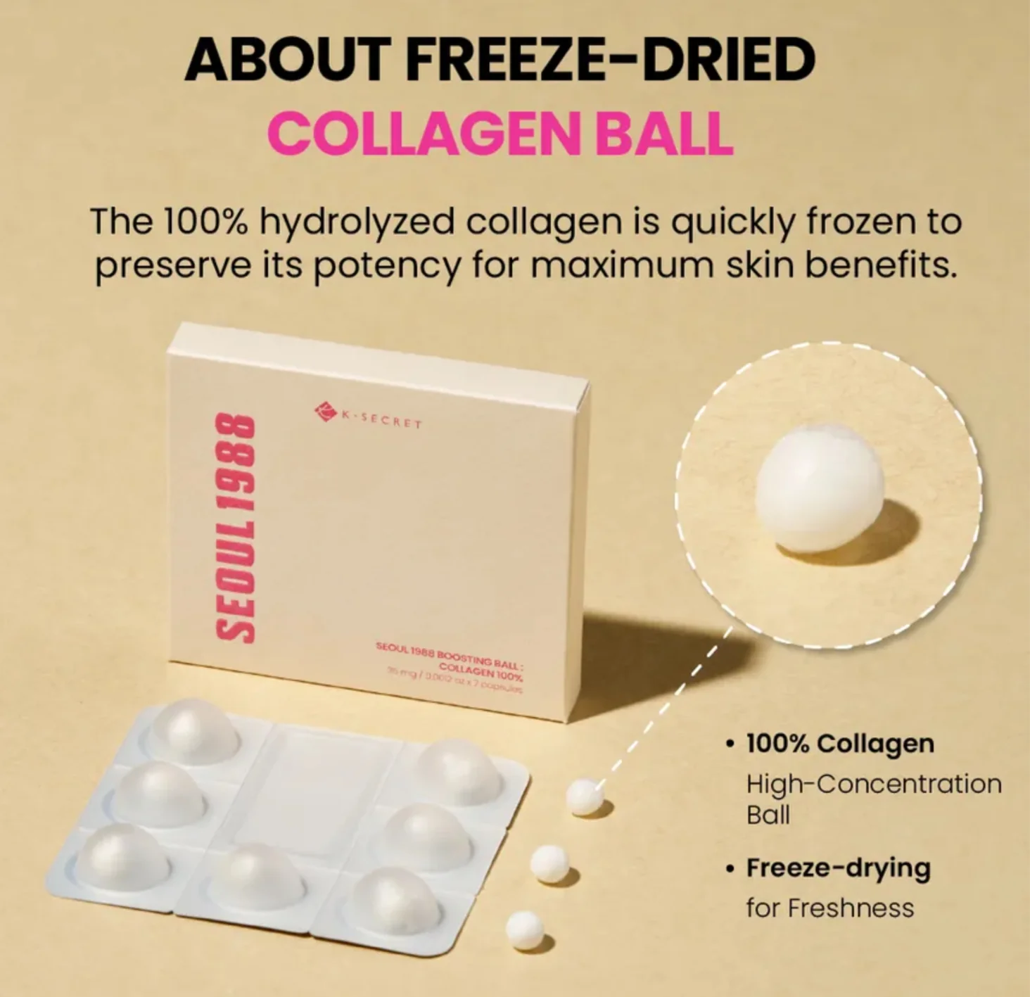 KSECRET Seoul 1988 Boosting Ball : Collagen 100% - Image 9