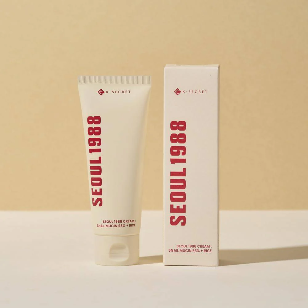 KSECRET Seoul 1988 CREAM: Snail Mucin 93% + Rice 100mL - Image 2