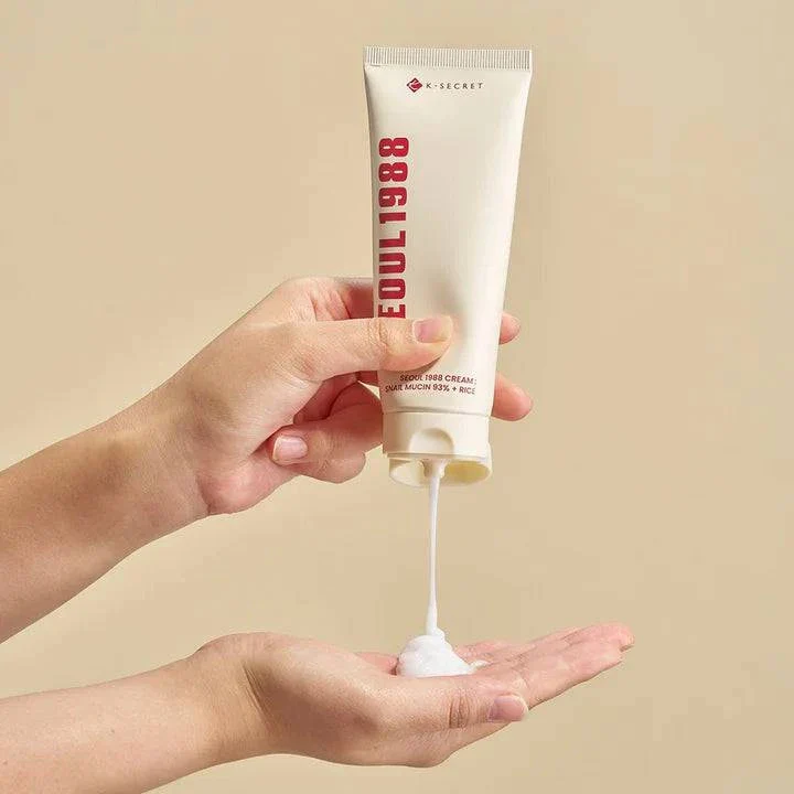 KSECRET Seoul 1988 CREAM: Snail Mucin 93% + Rice 100mL - Image 3