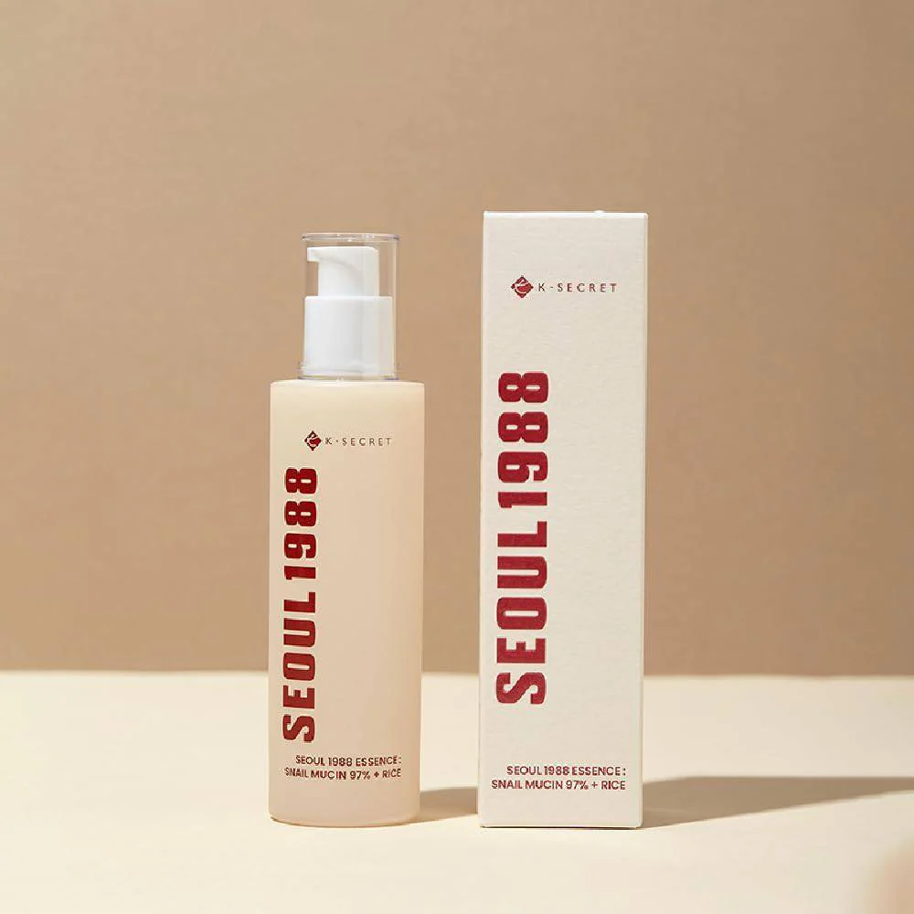 KSECRET Seoul 1988 ESSENCE: Snail Mucin 97% + Rice 100mL - Image 2