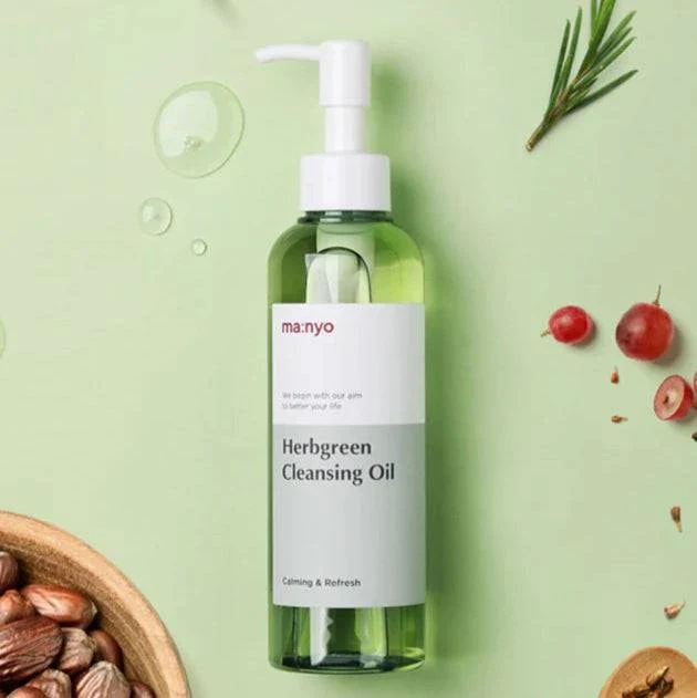 ma:nyo Herb Green Cleansing Oil 200mL - Image 3