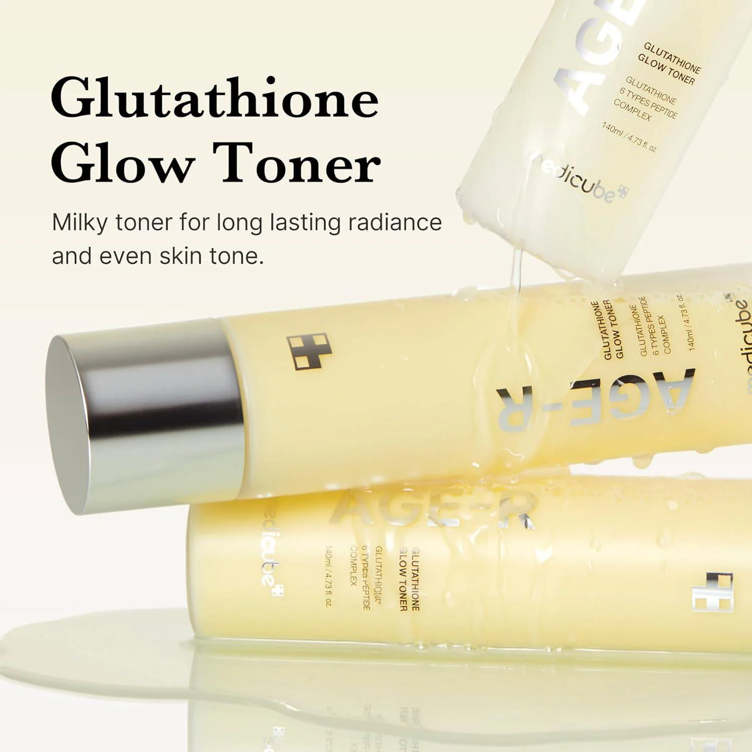 MEDICUBE Age-R Glutathione Glow Toner 140mL - Image 3