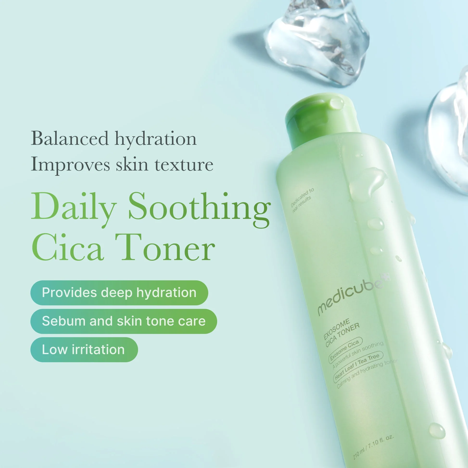 MEDICUBE Exosome Cica Toner 210mL - Image 2