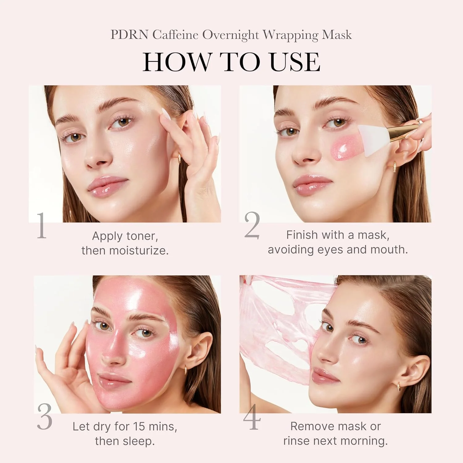 MEDICUBE PDRN Pink Caffeine Night Wrapping Mask - Image 5