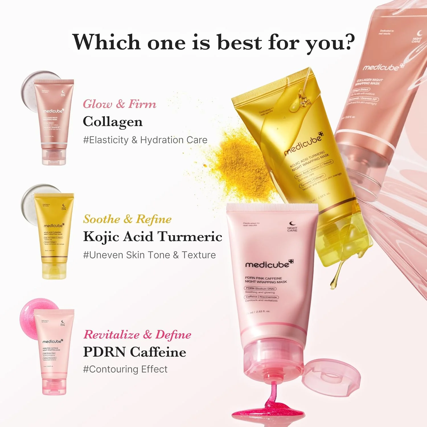 MEDICUBE PDRN Pink Caffeine Night Wrapping Mask - Image 6