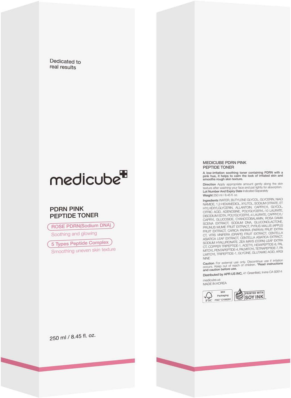 MEDICUBE PDRN Pink Cica Soothing Toner 250mL - Image 9