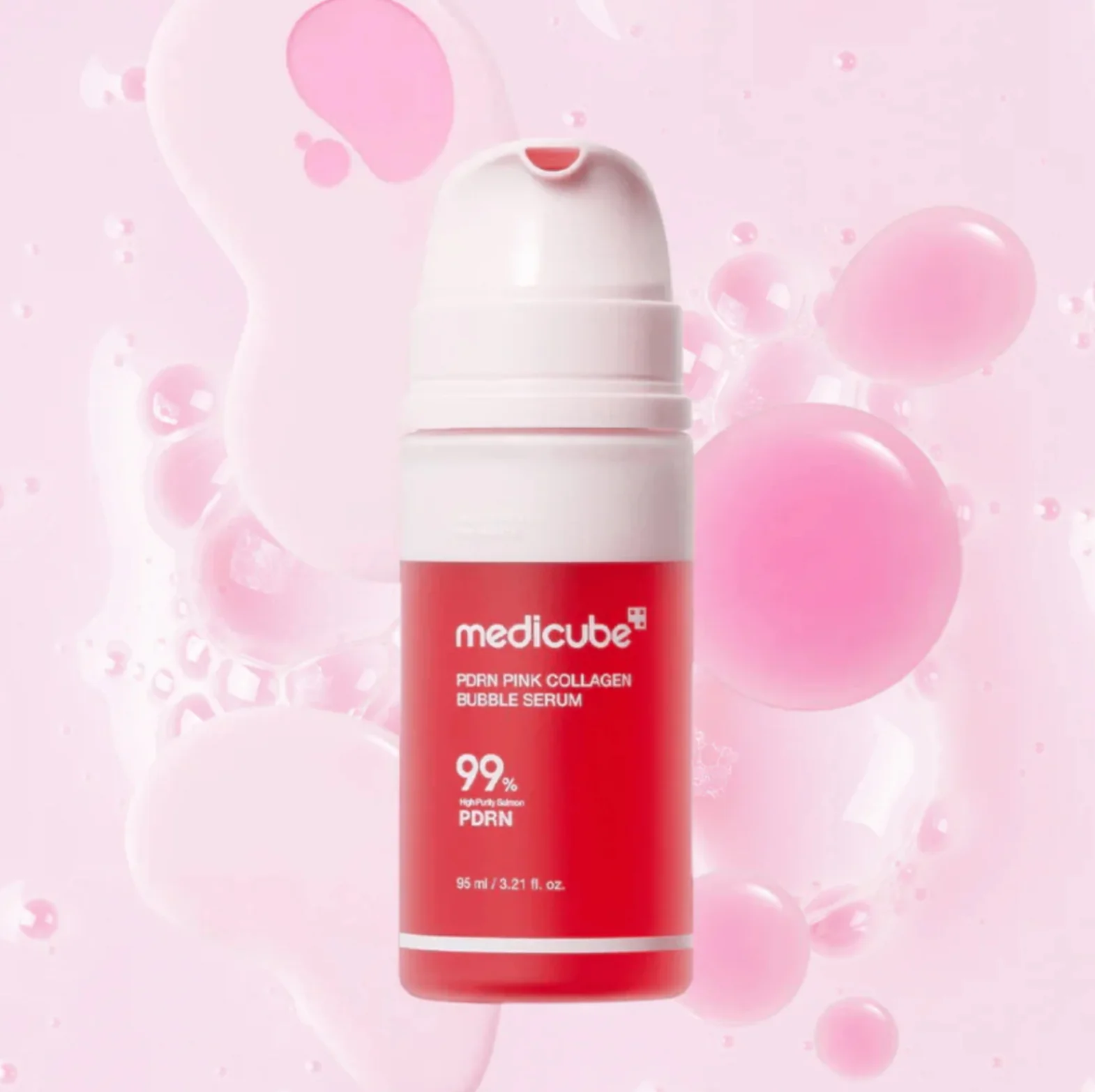 MEDICUBE PDRN Pink Collagen Bubble Serum 95mL - Image 9
