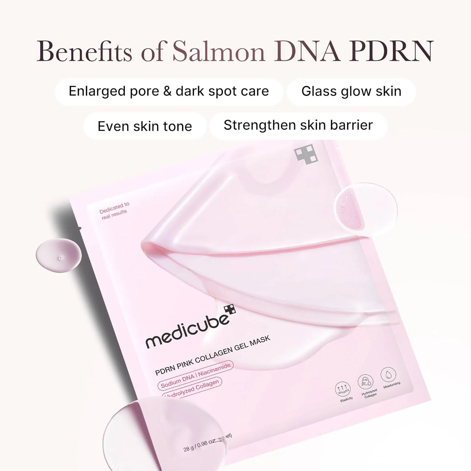 MEDICUBE PDRN Pink Collagen Gel Mask (1ea) - Image 7