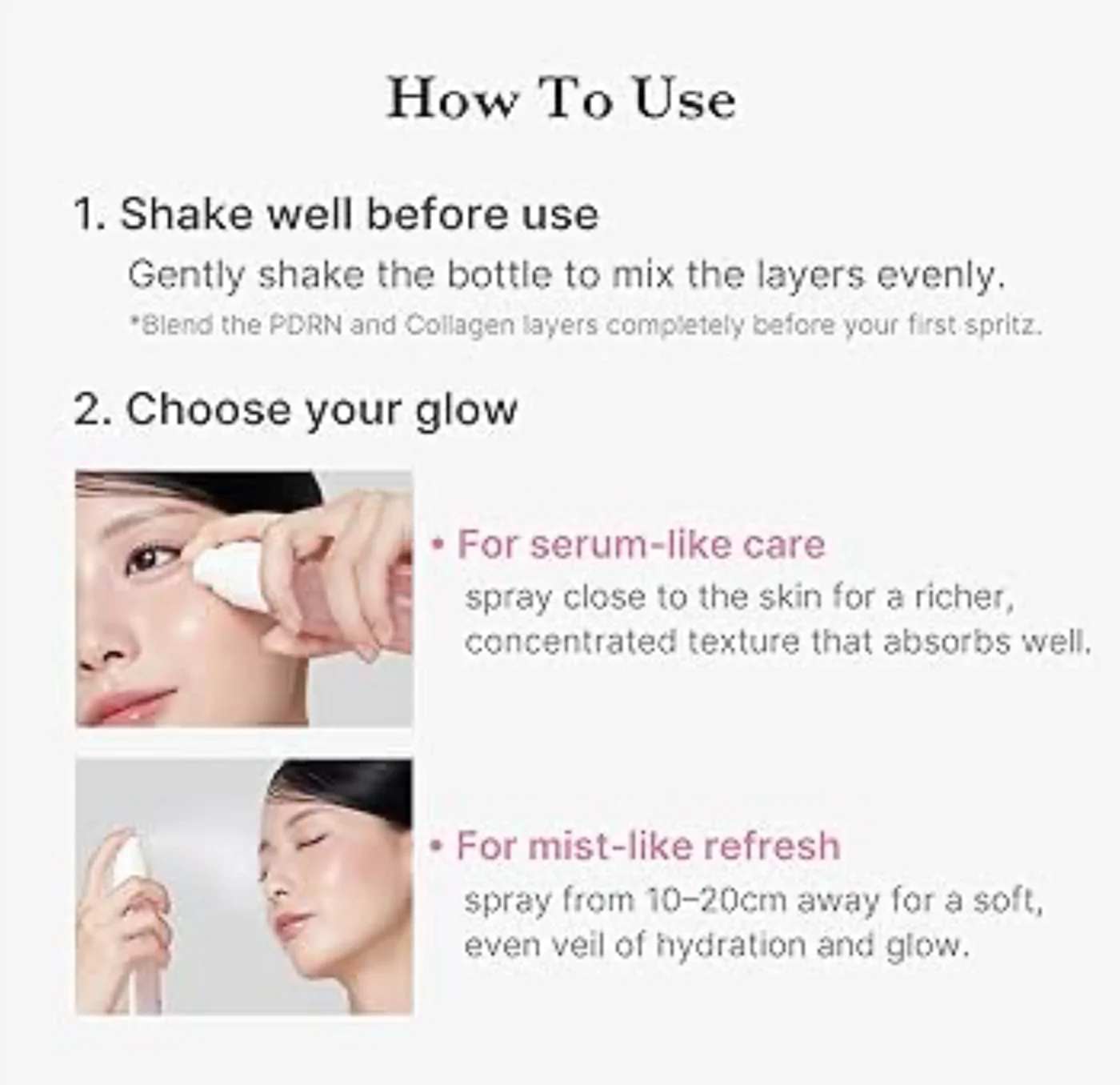 MEDICUBE PDRN Pink Collagen Glow Jelly Mist Serum 100mL - Image 8