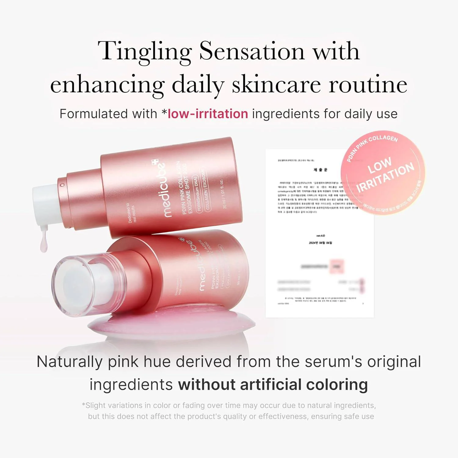 MEDICUBE PDRN Pink Collegen Exosome Shot Serum 2000 30mL - Image 3