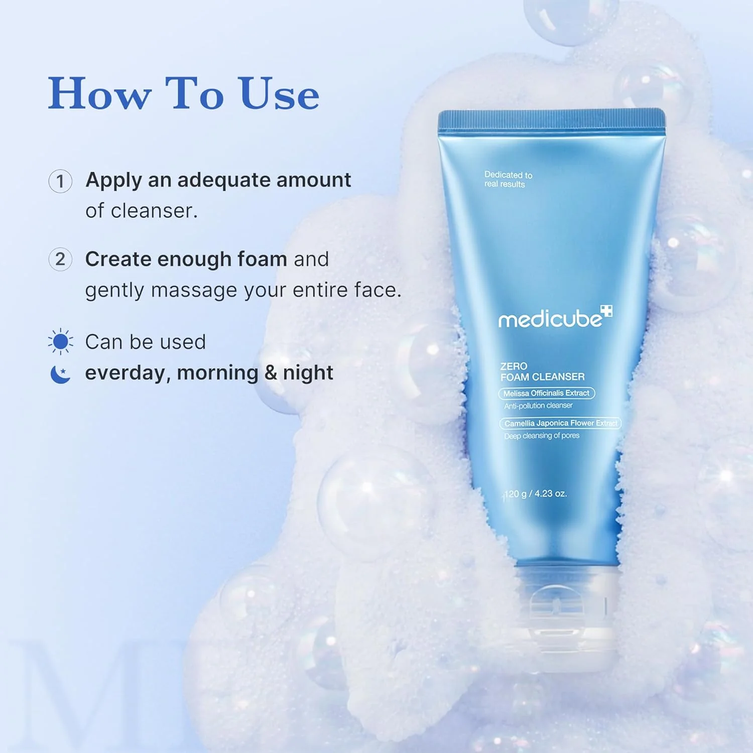 MEDICUBE Zero Foam Cleanser 120g - Image 7