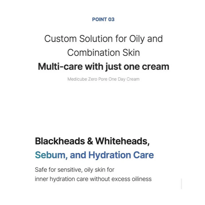 MEDICUBE Zero Pore One Day Cream 50mL - Image 22
