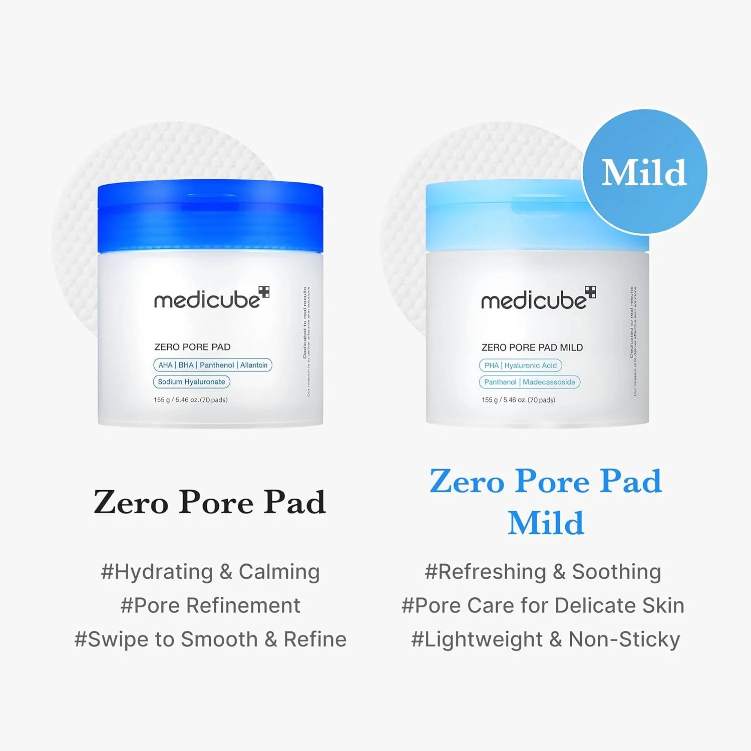 MEDICUBE Zero Pore Pad Mild (70pcs) - Image 5