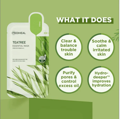 MEDIHEAL Teatree Essential Mask 24ML (1ea) - Image 7