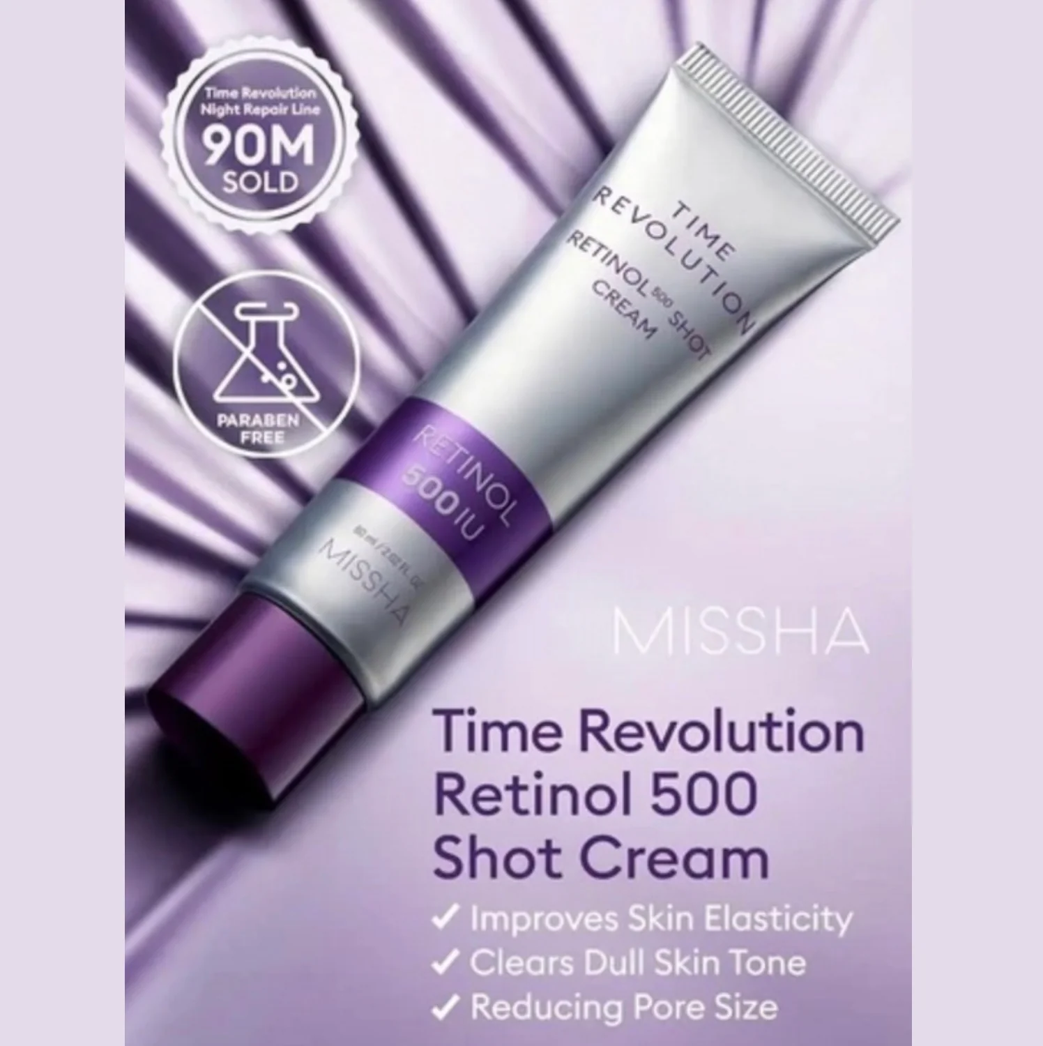 MISSHA Time Revolution Retinol 500 Shot Cream 60ml - Image 3