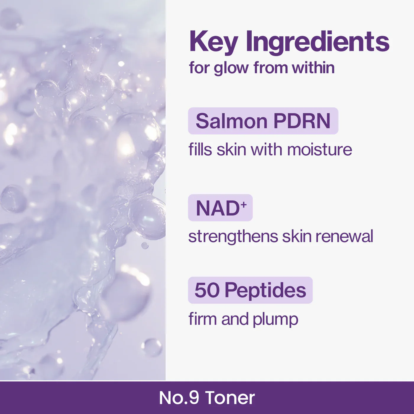 NUMBUZIN No.9 NAD PDRN Glow Boosting Toner 150mL - Image 7