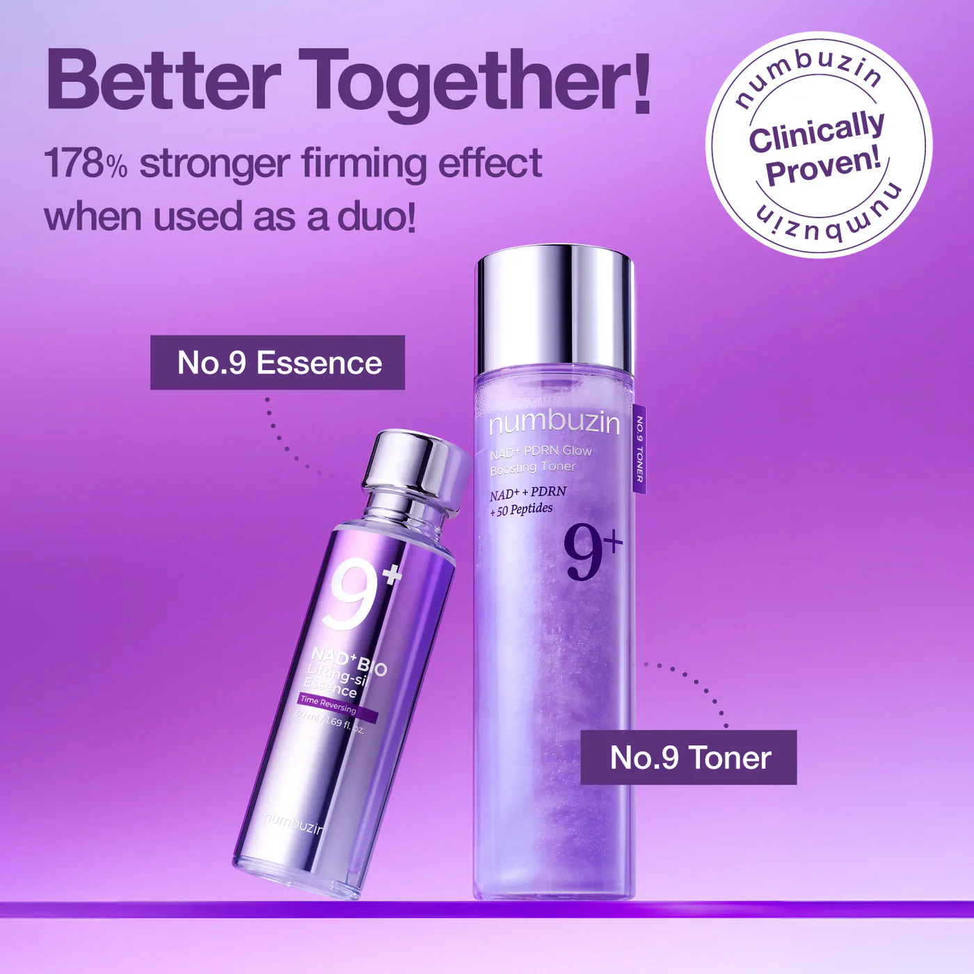 NUMBUZIN No.9 NAD PDRN Glow Boosting Toner 150mL - Image 8